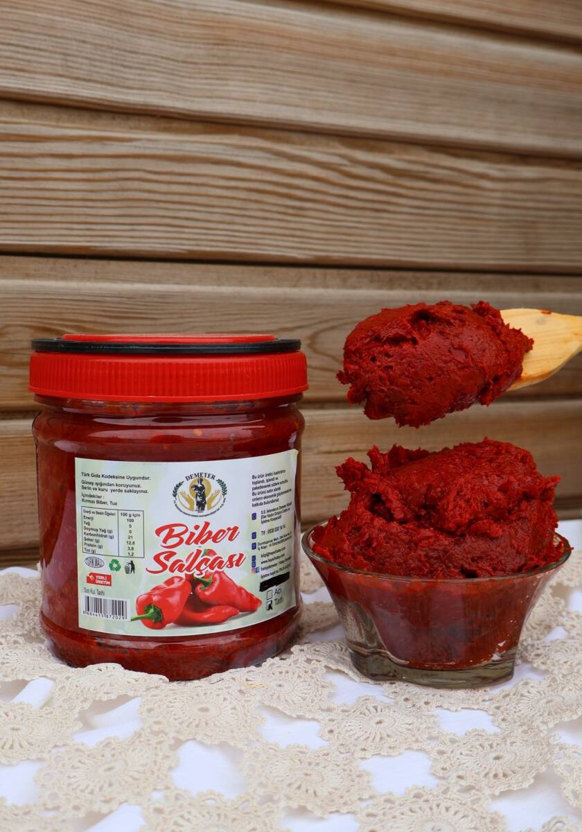 Biber Salçası ( acı ) 1 kg - Demeter Hünerli Eller - 1