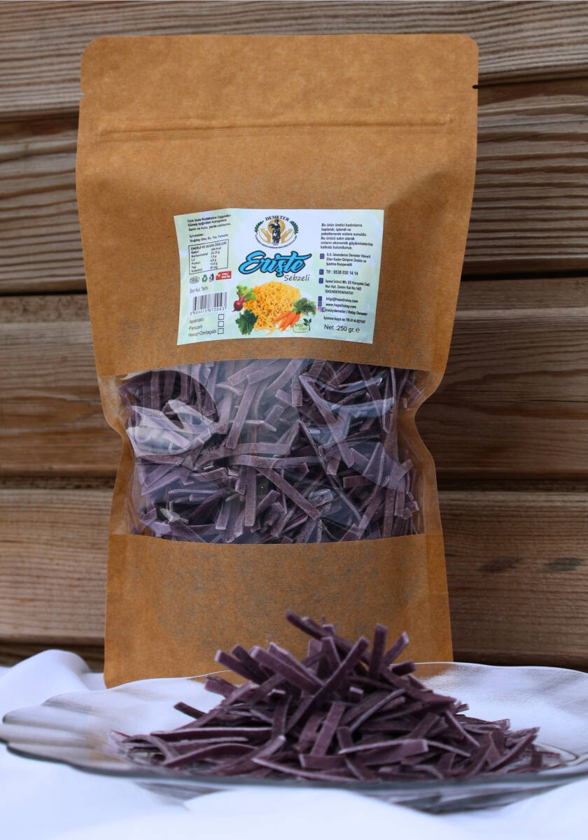 Kara Havuçlu Erişte 250 gr - demter hünerli eller - 1