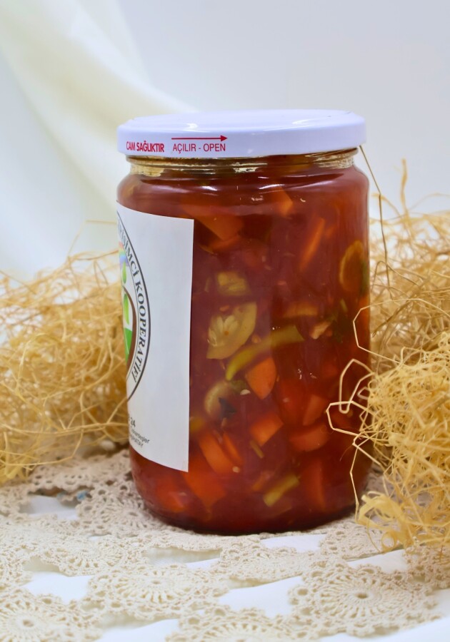 Soslu ( Kokteyl ) Turşu 590 gr - gökkuşağı kadın kooperatifi - 2