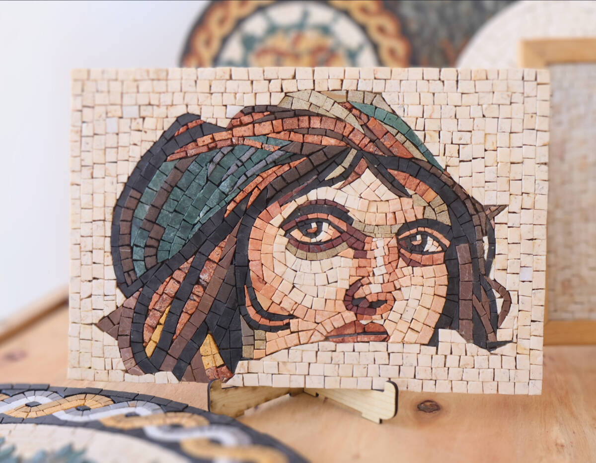 Zeugma Masa Süsü 20- 30 arası çapında - soteria kadın kooperatifi - 1